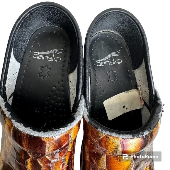 Dansko Tiger Eye Leather Clogs size 6 - Picture 7 of 7